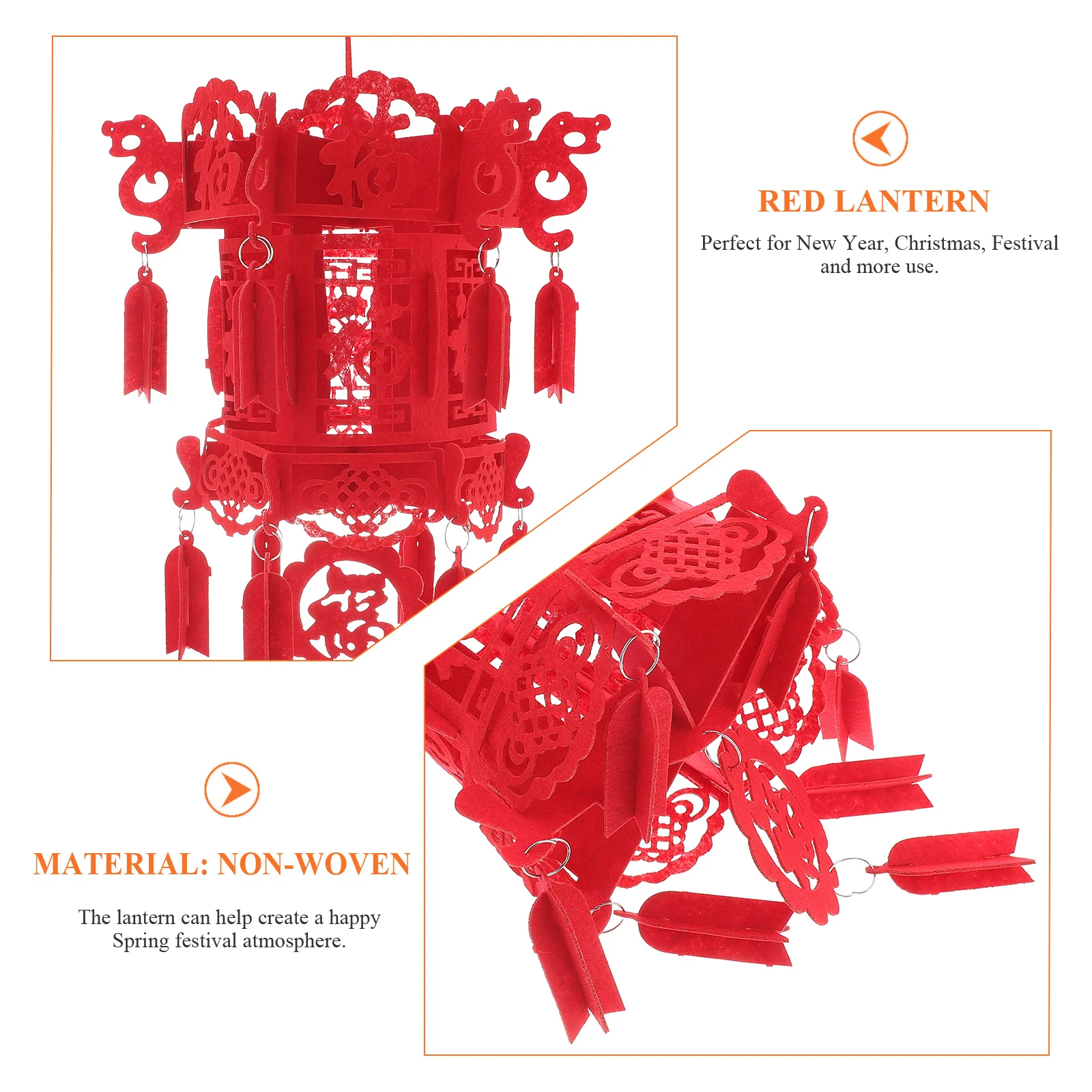 Красные весенние праздничные фонарики - Фотография_2