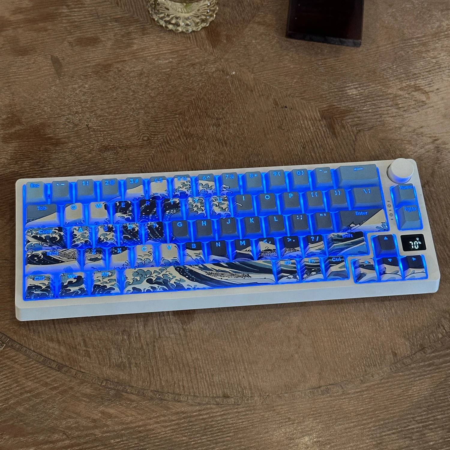 125-клавишные колпачки для клавиш с rgb-подсветкой и тематикой kanagawa - Фотография_6