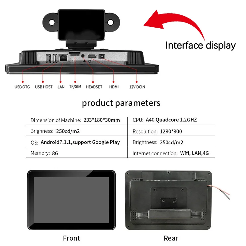 10,1-дюймовый подголовник такси - Фотография_4