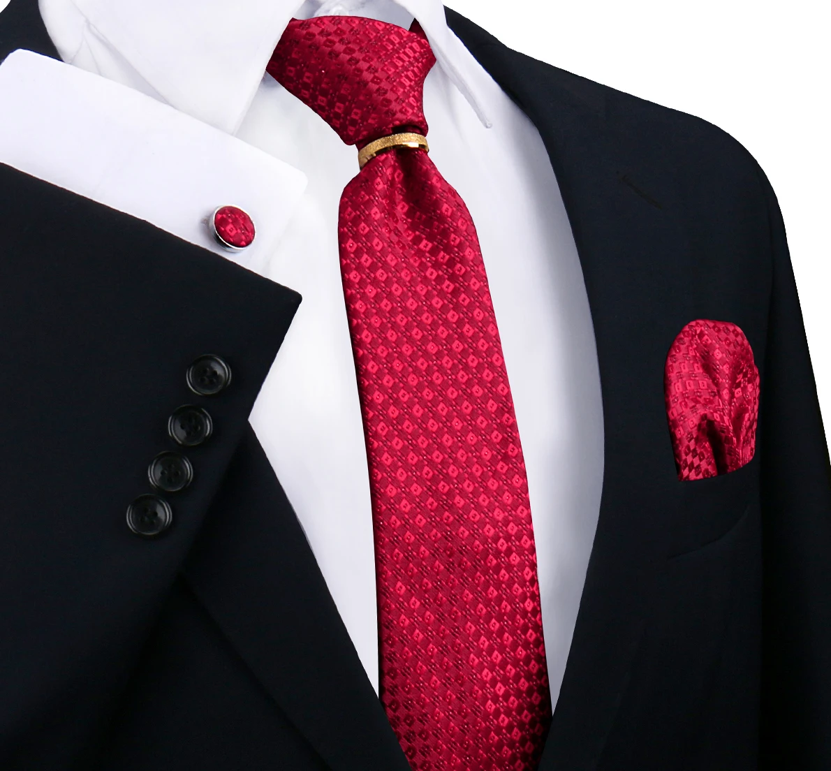 Роскошный 100% шелковый галстук для мужчин - Фотография_5