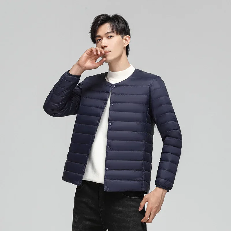 Роскошный осенне-зимний бархатный легкий трендовый пуховик 90 - Фотография_4