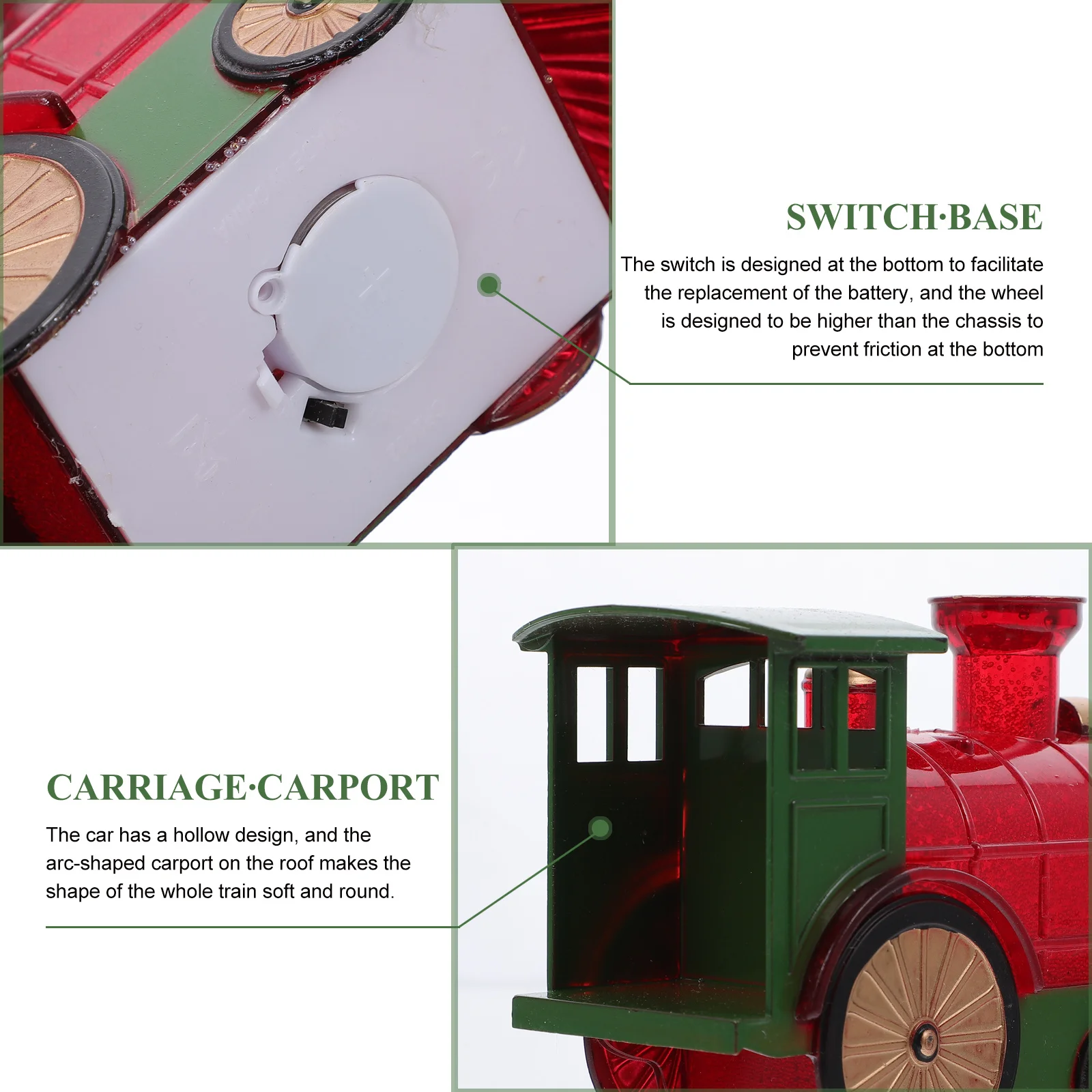Детский поезд, рождественский декор для рабочего стола - Фотография_3