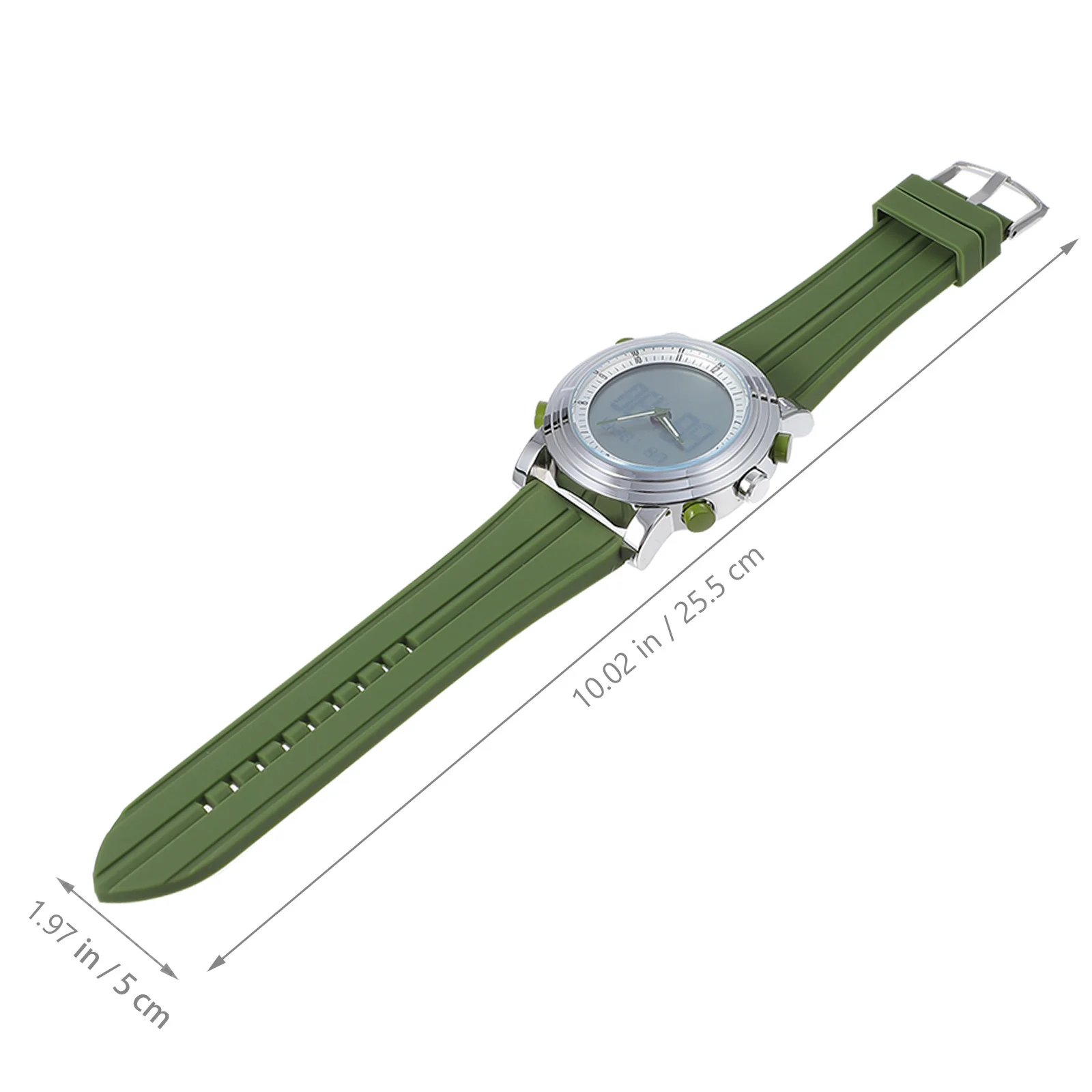 Светящиеся спортивные часы с двойным дисплеем для ночных упражнений - Фотография_6