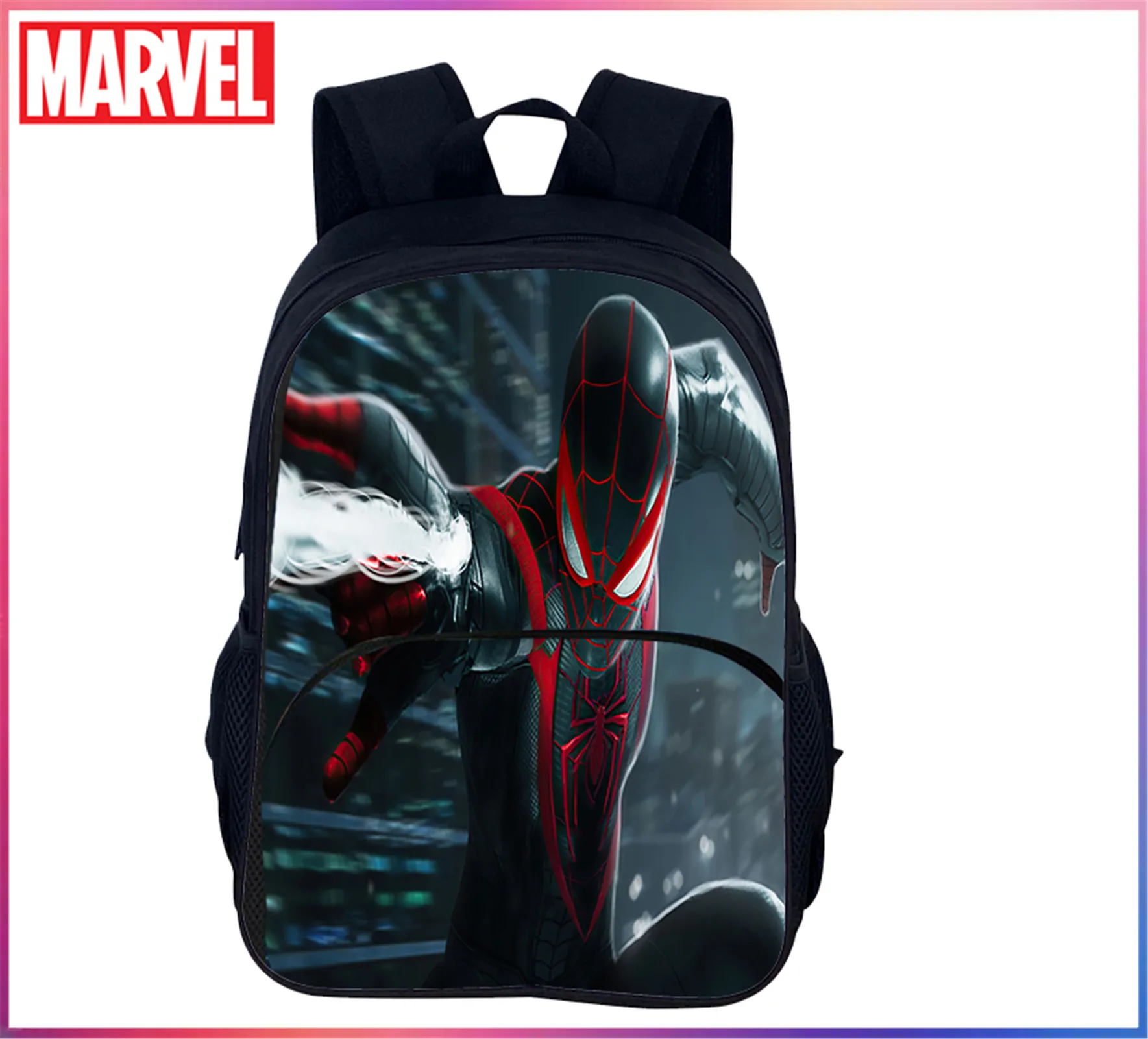 Детский многофункциональный рюкзак унисекс с изображением человека-паука - Фотография_6