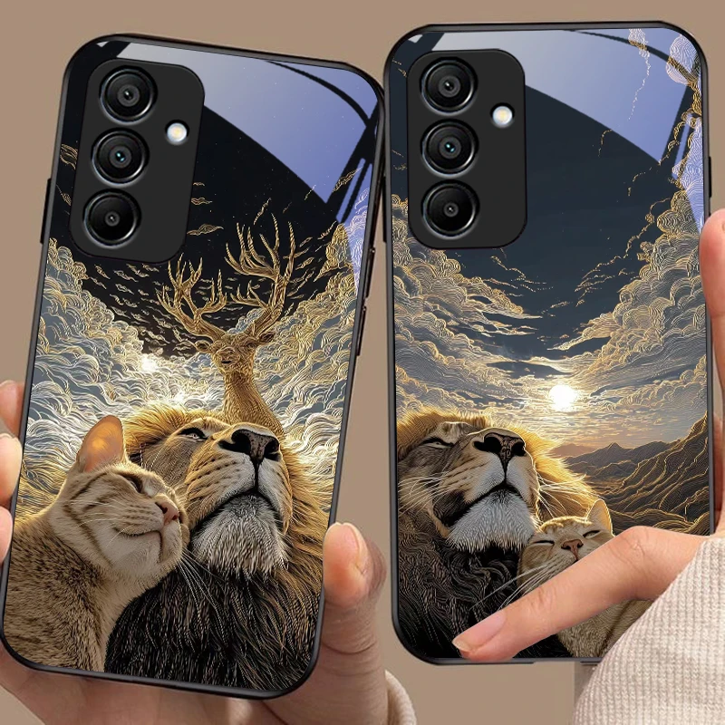 Милый кот и серый лев для samsung - Фотография_3