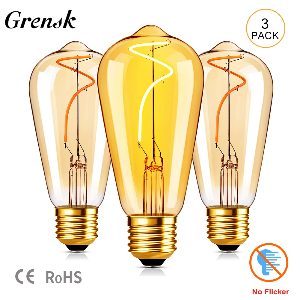 Светодиодная винтажная лампа edison