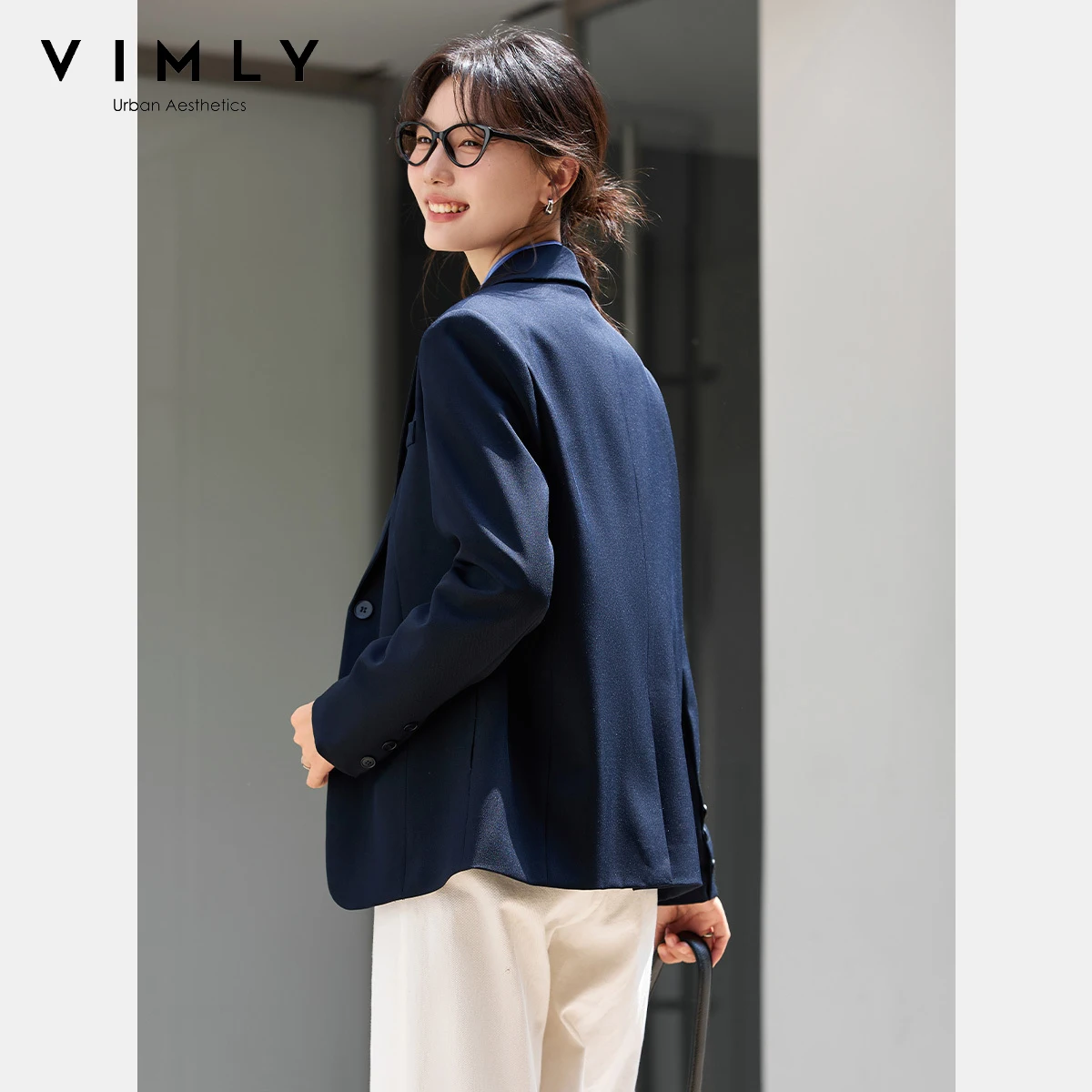 Женские темно-синие куртки vimly - Фотография_2