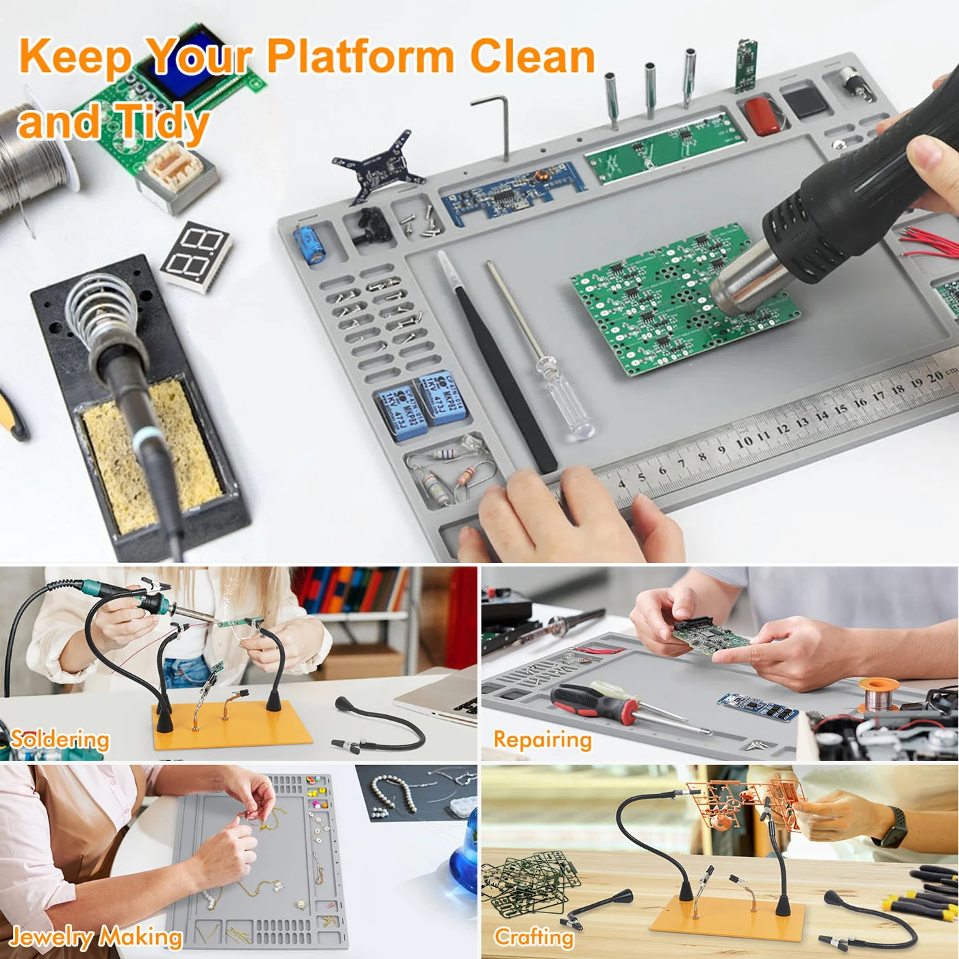 Магнитная паяльная станция toolour для помощи - Фотография_5