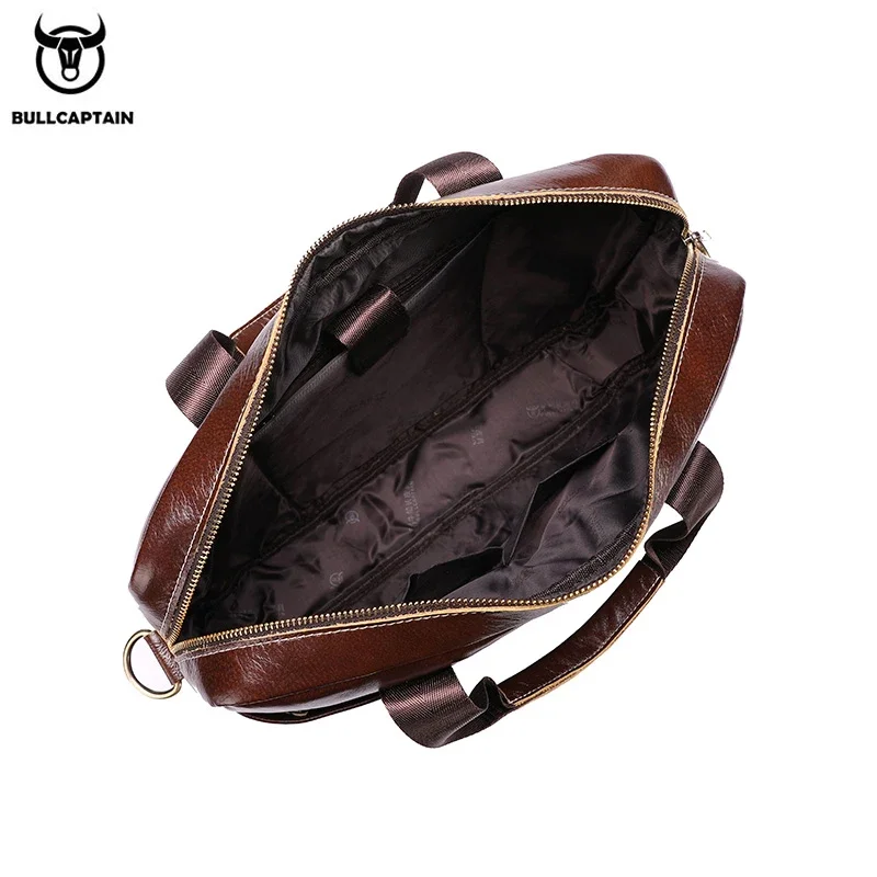 Bullcaptain кожаная сумка для ноутбука - Фотография_5