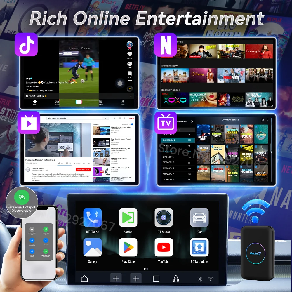 Carlinkit android tv box беспроводной - Фотография_3
