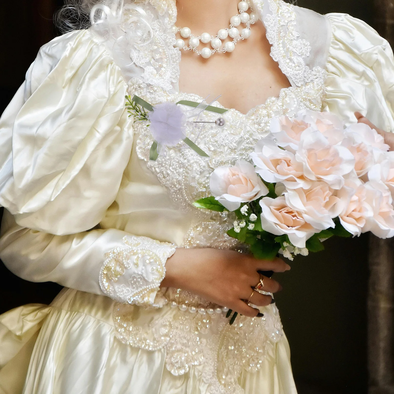 Изысканная бутоньерка для подружки невесты - Фотография_3