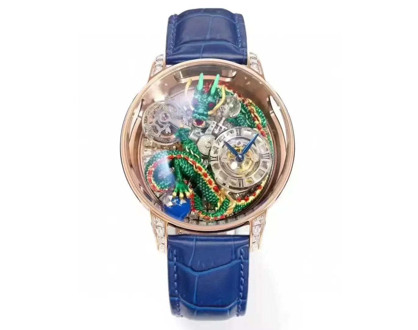 Мужские механические часы celestial tourbillon oriental element dragon - Фотография_2