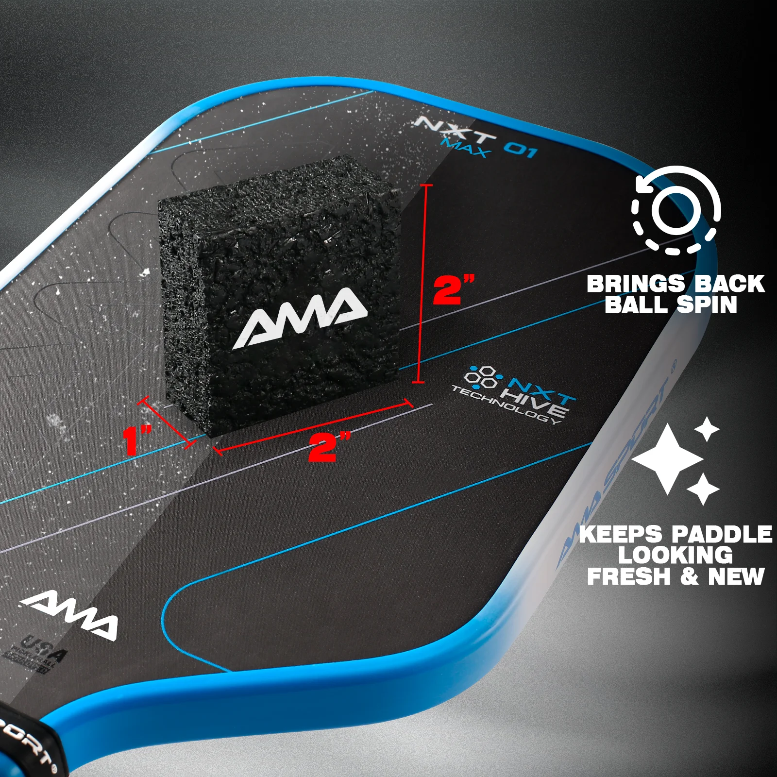 Amasport pickleball paddle eraser - Фотография_4