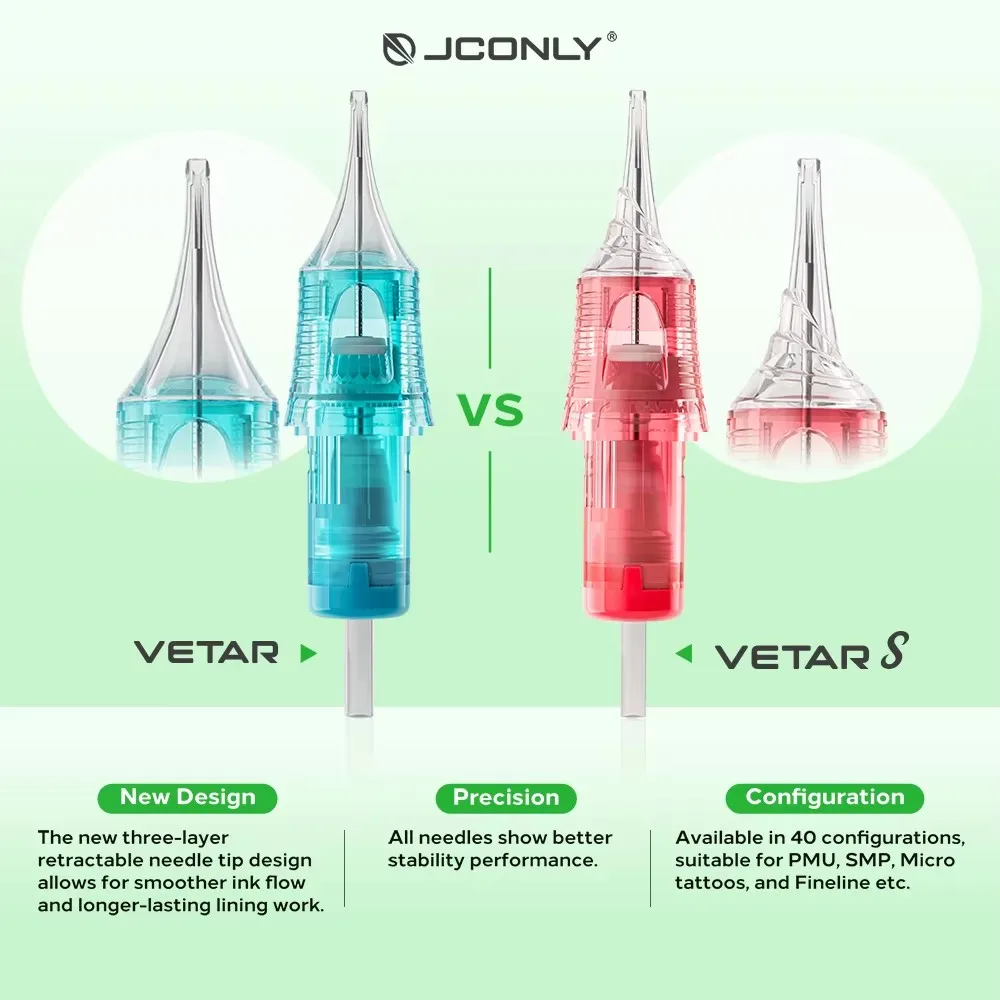 Jconly vetar s pmu иглы для картриджей для татуировки 20 шт - Фотография_6