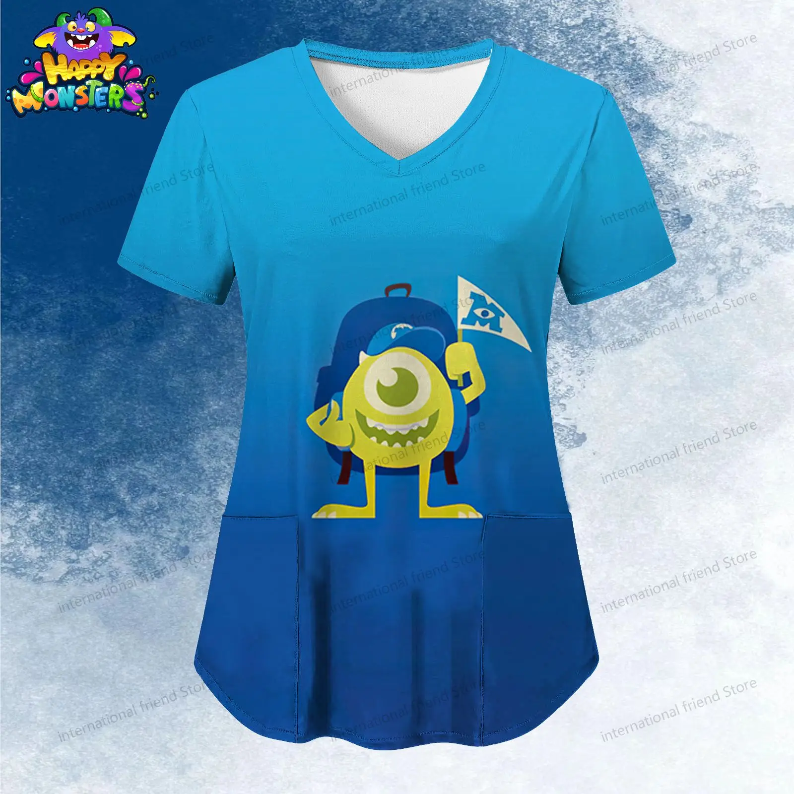 Женская футболка с v-образным вырезом - Фотография_4