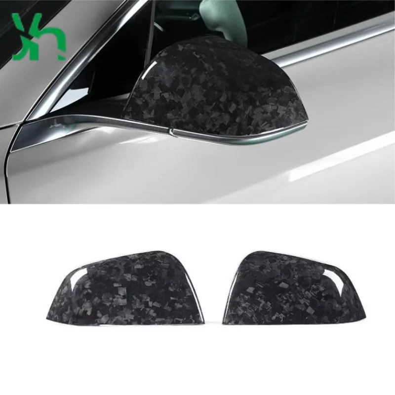 Крышка зеркала из углеродного волокна в стиле усилителя с матовой отделкой - Фотография_6