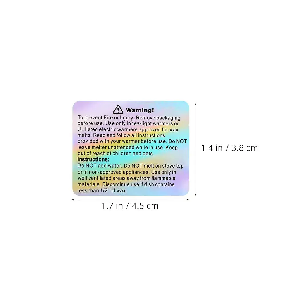 Предупреждающие наклейки для плавления воска - Фотография_3