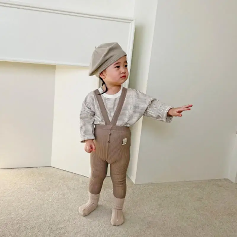 Комбинезон детский однотонный в рубчик - Фотография_3