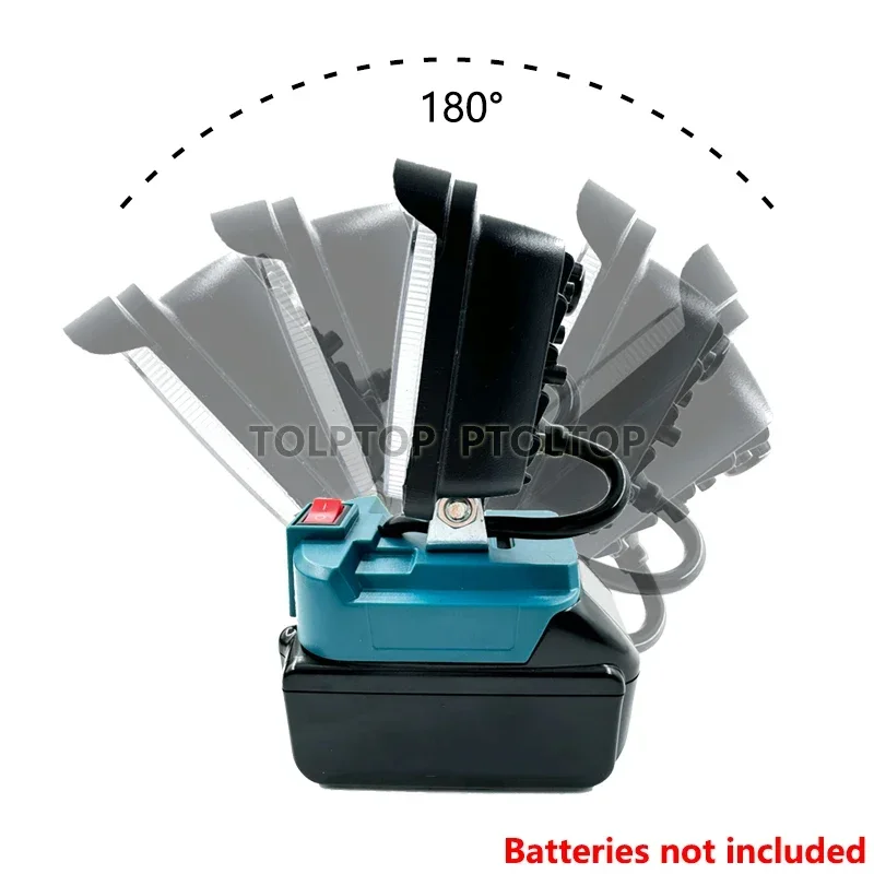 Портативный беспроводной фонарик 3/5/8 дюймов для makita18v bl1430bl1830 - Фотография_3