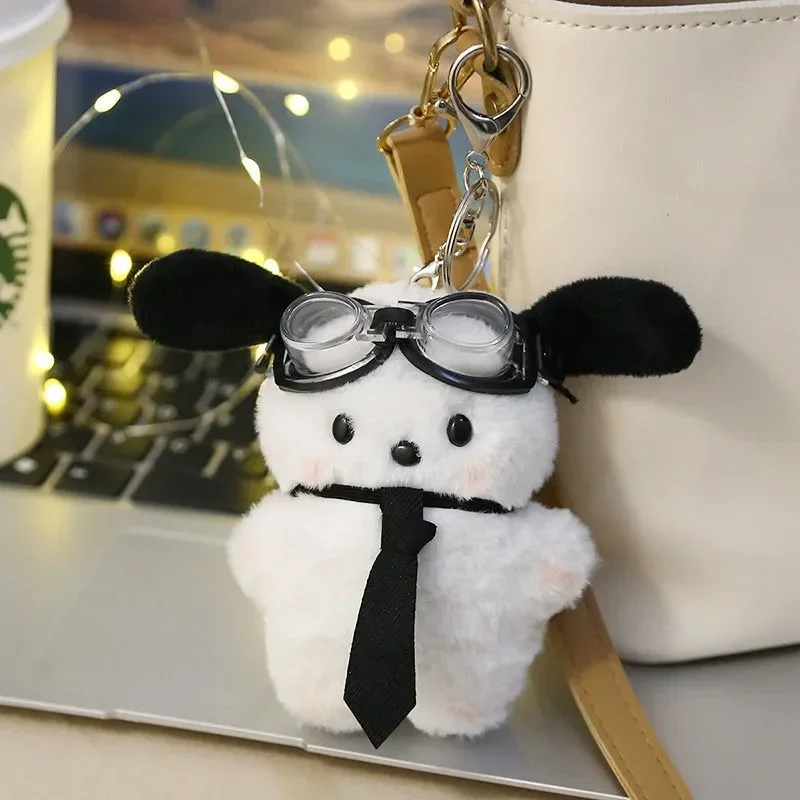 Kawaii sanrio pilot pochacco плюшевый брелок в стиле instagram - Фотография_4