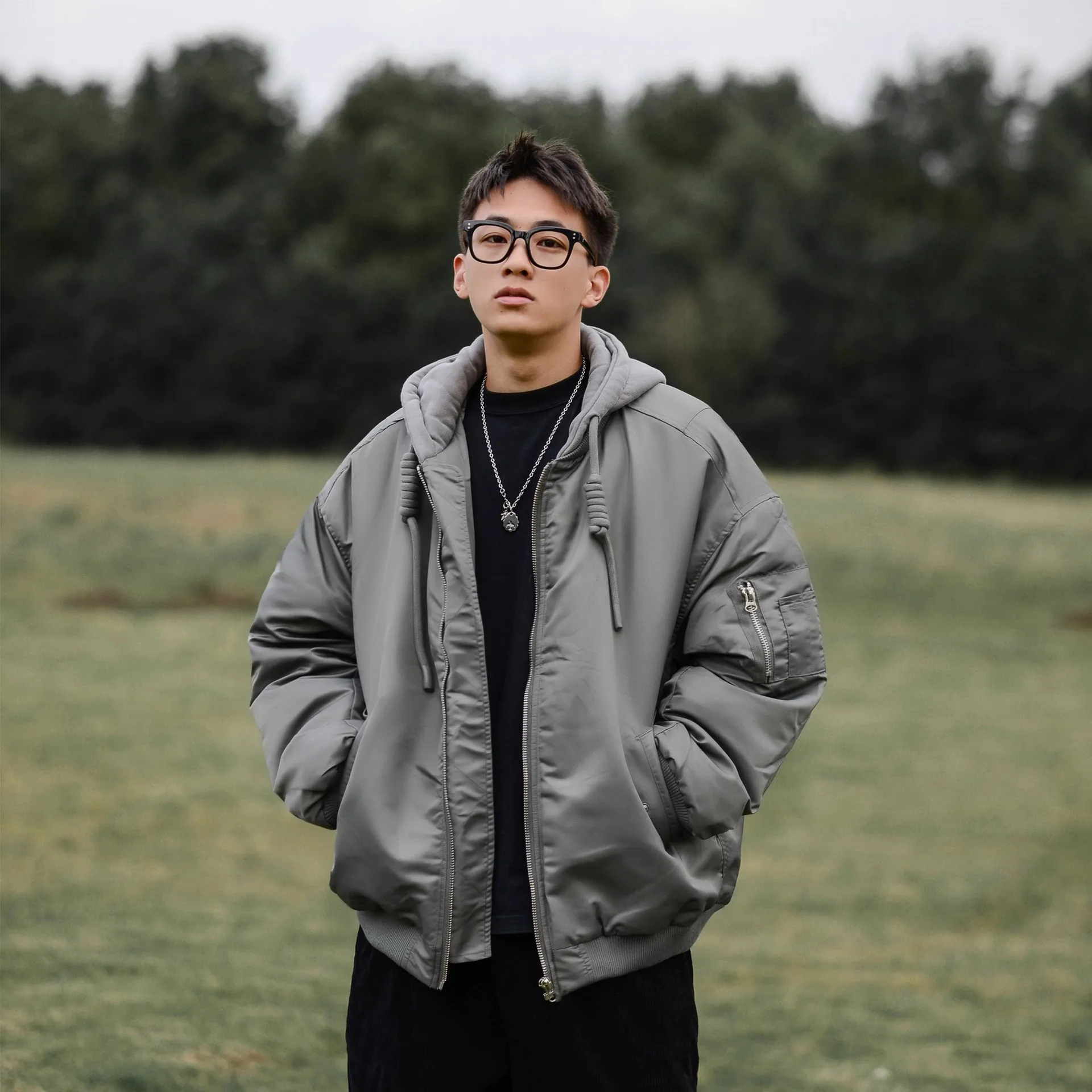 Зимняя американская уличная летная куртка - Фотография_4