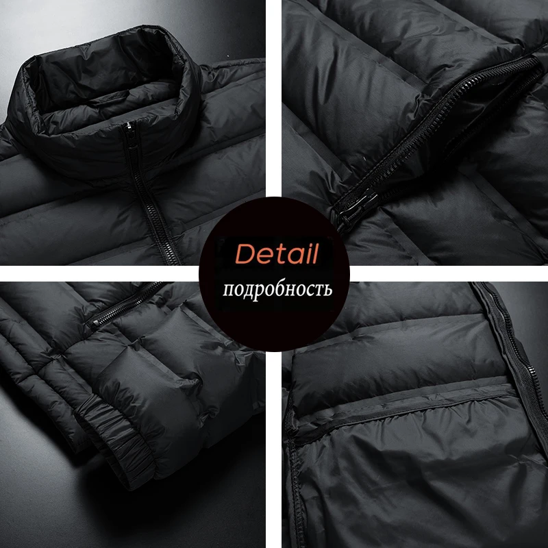 Мужская зимняя новая куртка на белом утином пуху - Фотография_6