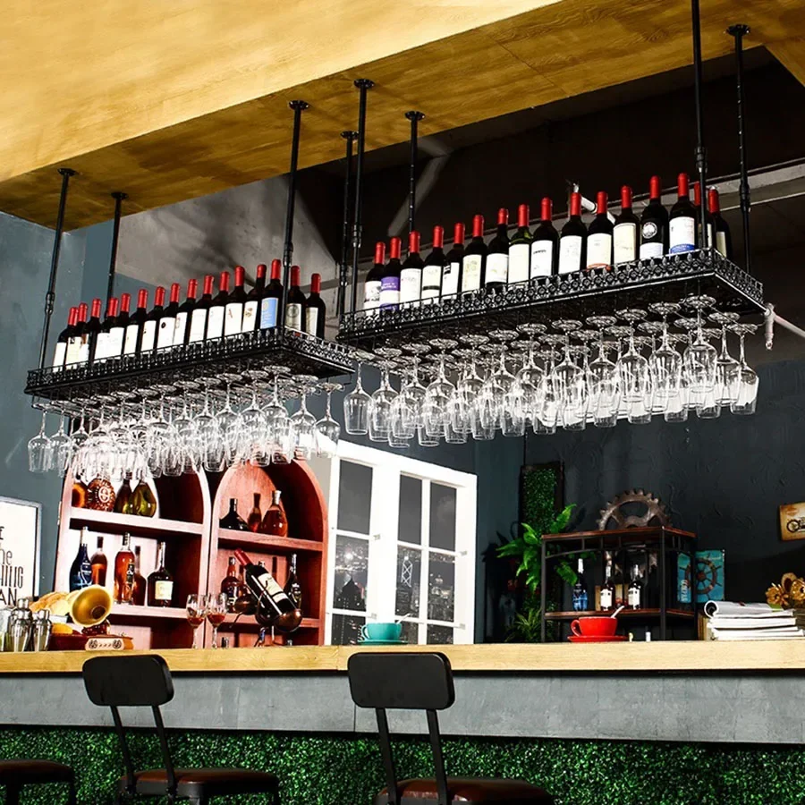 Потолочная подвесная винная полка - Фотография_3