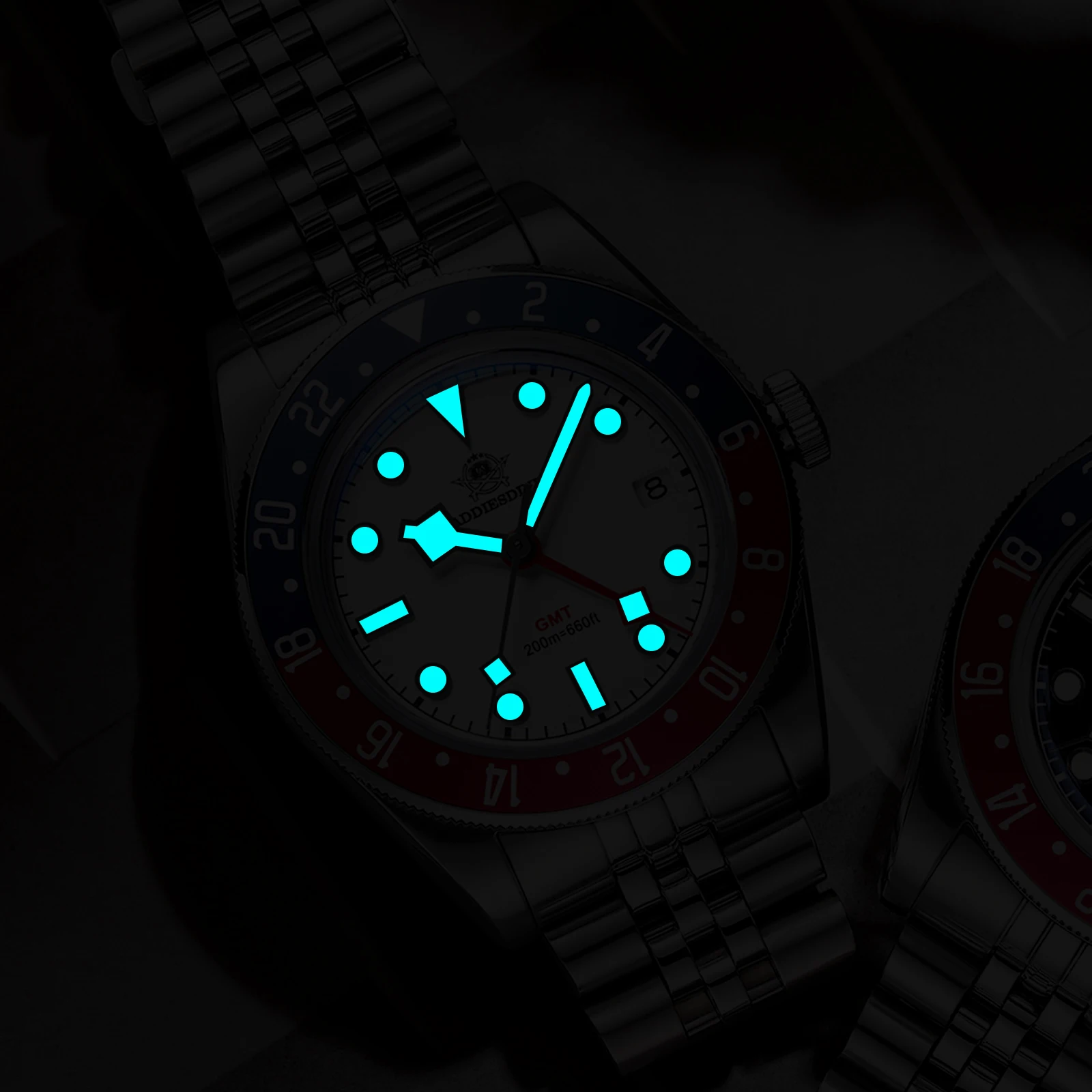 Addiesdive gmt часы для мужчин - Фотография_6
