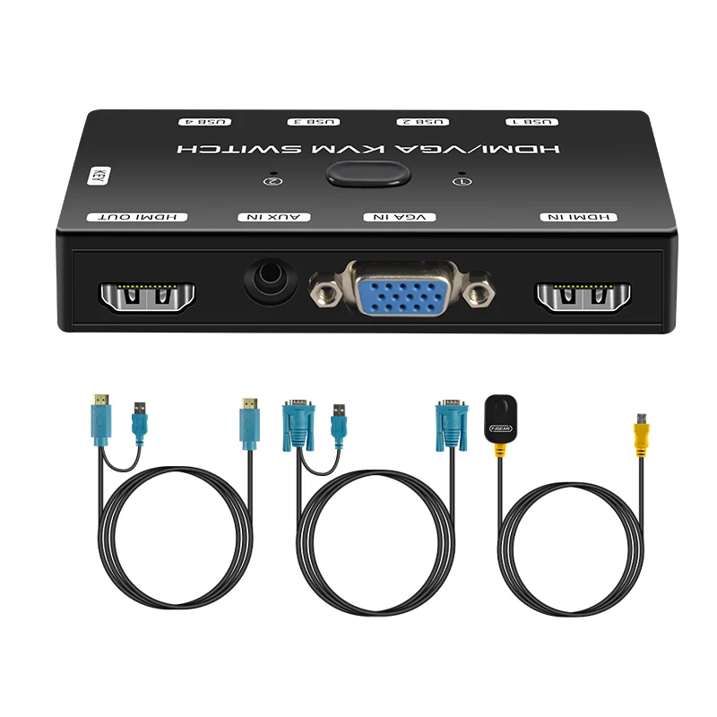 Kvm-переключатель гибридный hdmi - Фотография_6