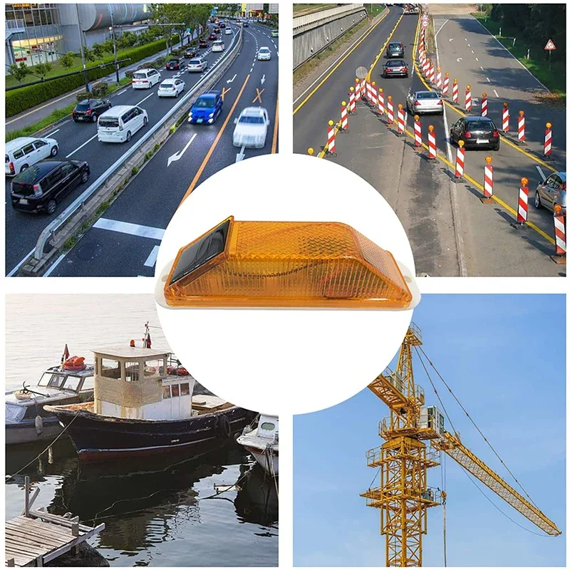 Светодиодный солнечный стробоскопический сигнальный светильник - Фотография_2