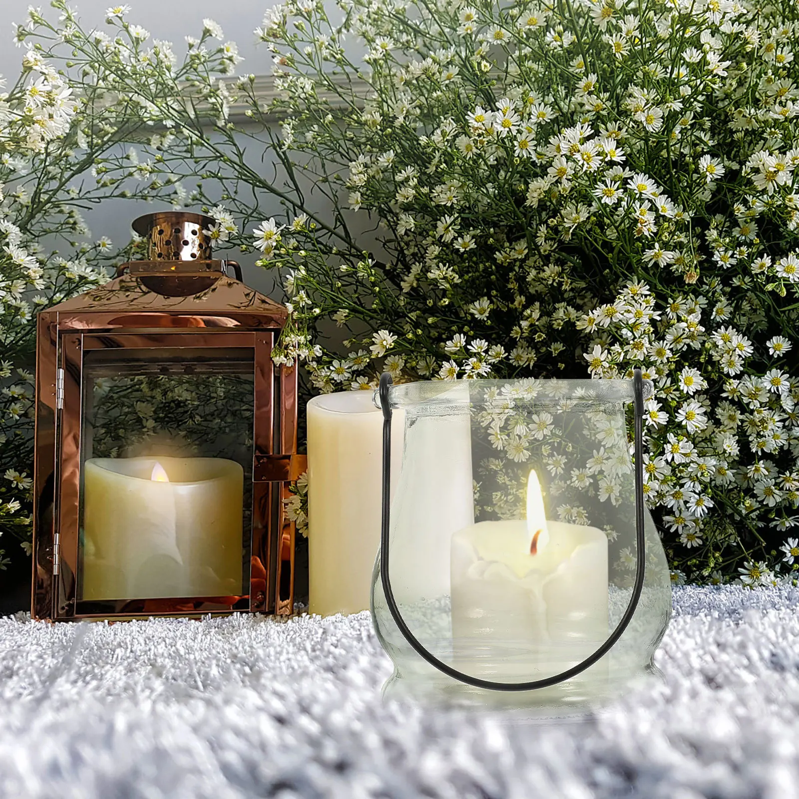 Стеклянные подсвечники