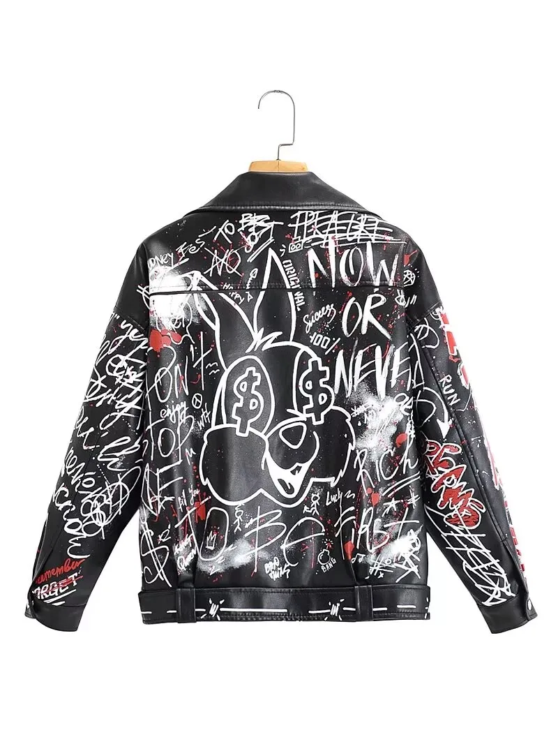 Женские осенне-зимние куртки из искусственной мягкой кожи - Фотография_4