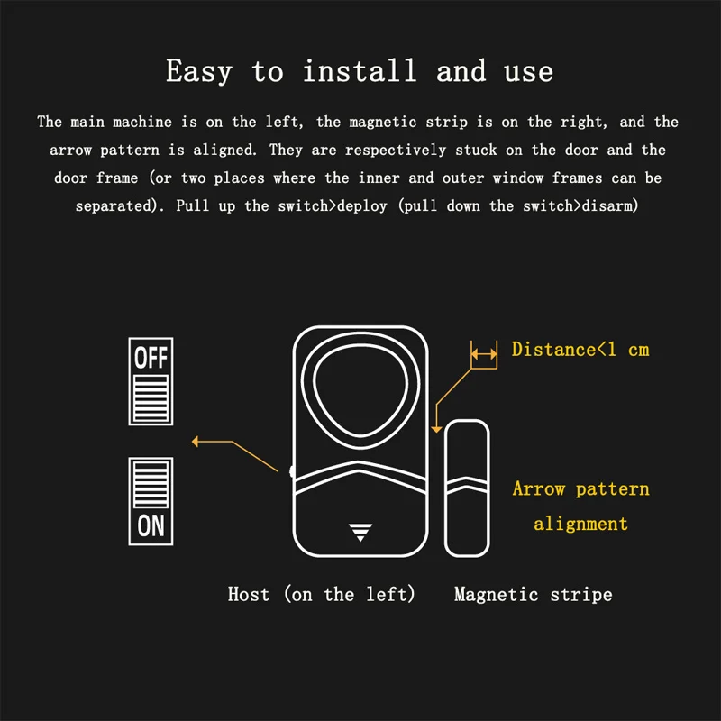 Бытовой дверной магнитный переключатель - Фотография_5