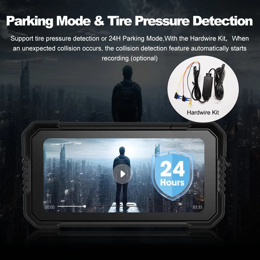 Дюйма carplay мотоцикл dvr навигация - Фотография_5