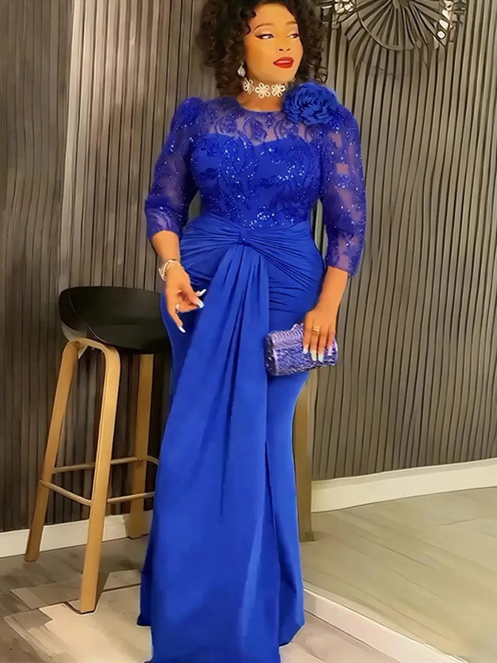 Африканские вечерние платья больших размеров для женщин - Фотография_3