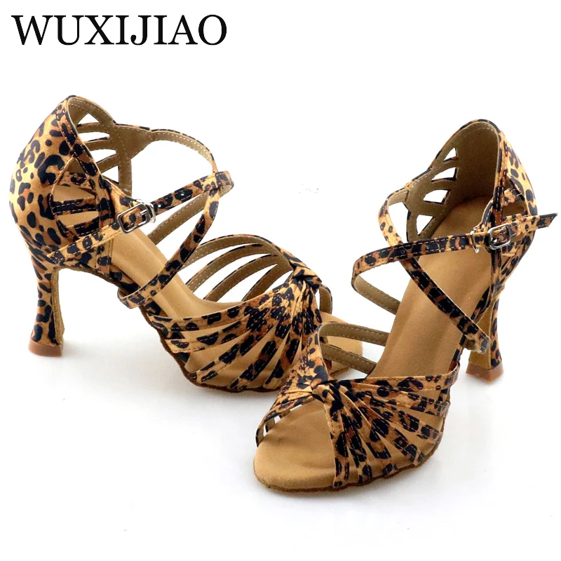 Wuxijiao классические туфли для латинских танцев с завязками - Фотография_4