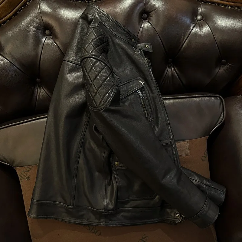 Воротник-стойка из натуральной кожи - Фотография_3