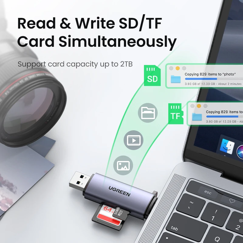 Кардридер ugreen с usb 3 - Фотография_5