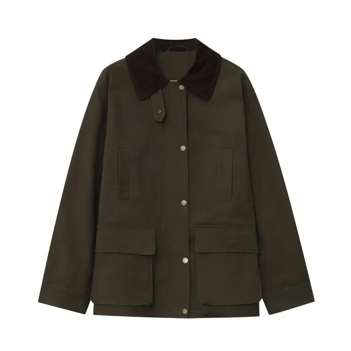 Зимняя женская универсальная свободная контрастная рабочая одежда