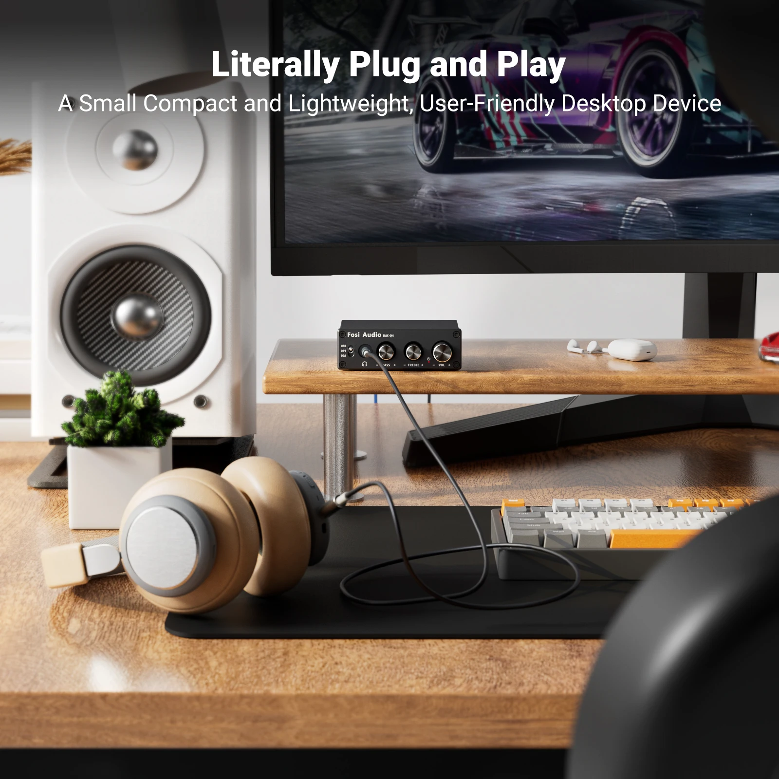 Fosi audio q4 mini stereo usb игровой - Фотография_3