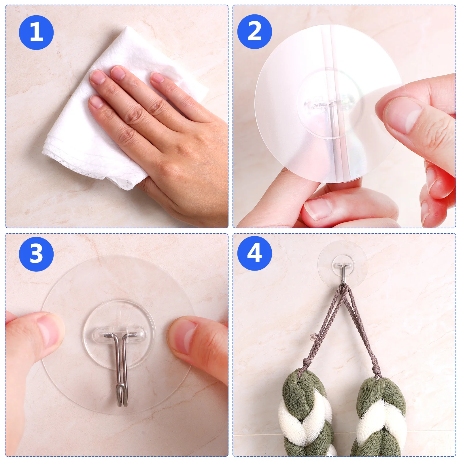 Прозрачные клейкие крючки - Фотография_3