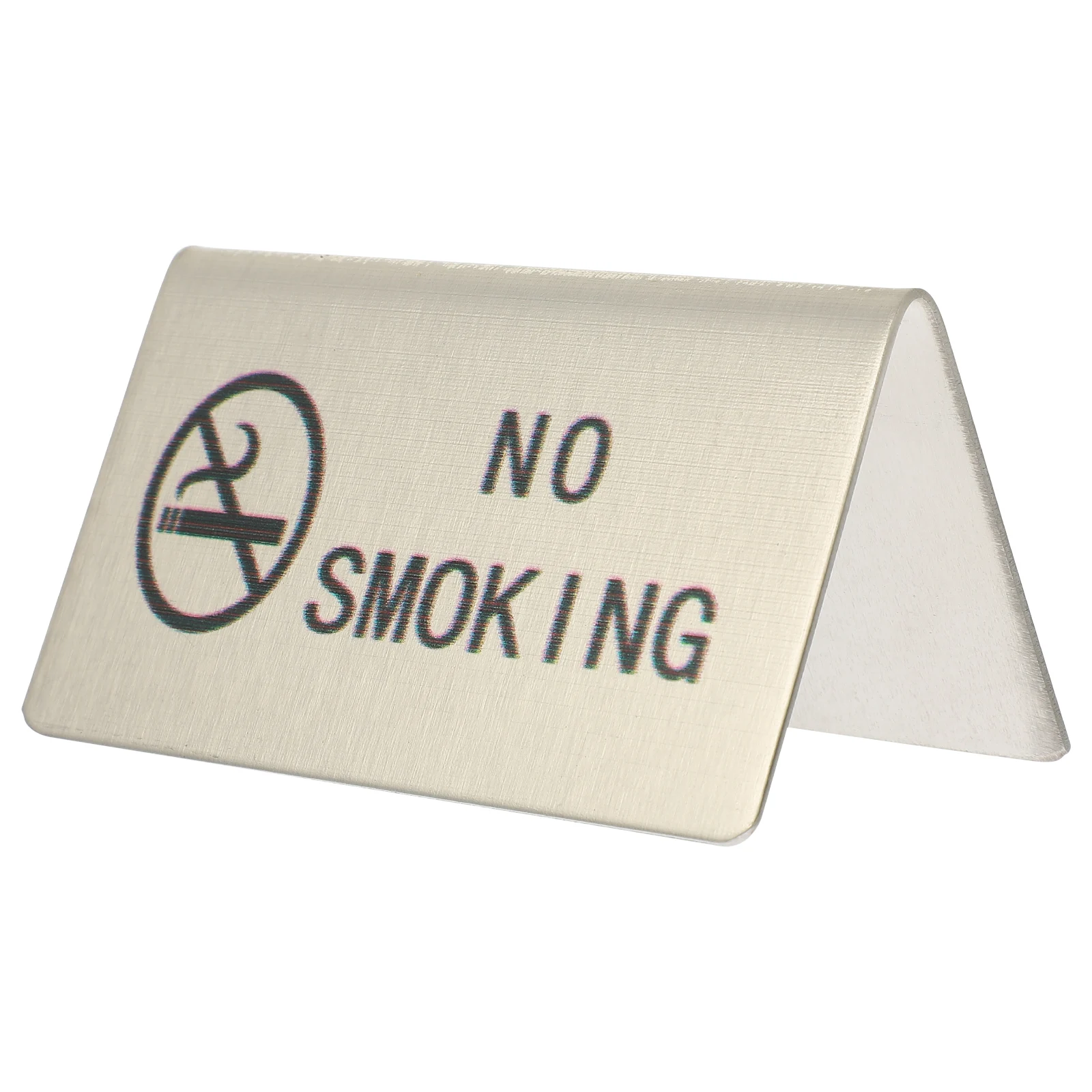 Вывеска из нержавеющей стали для некурящих - Фотография_2