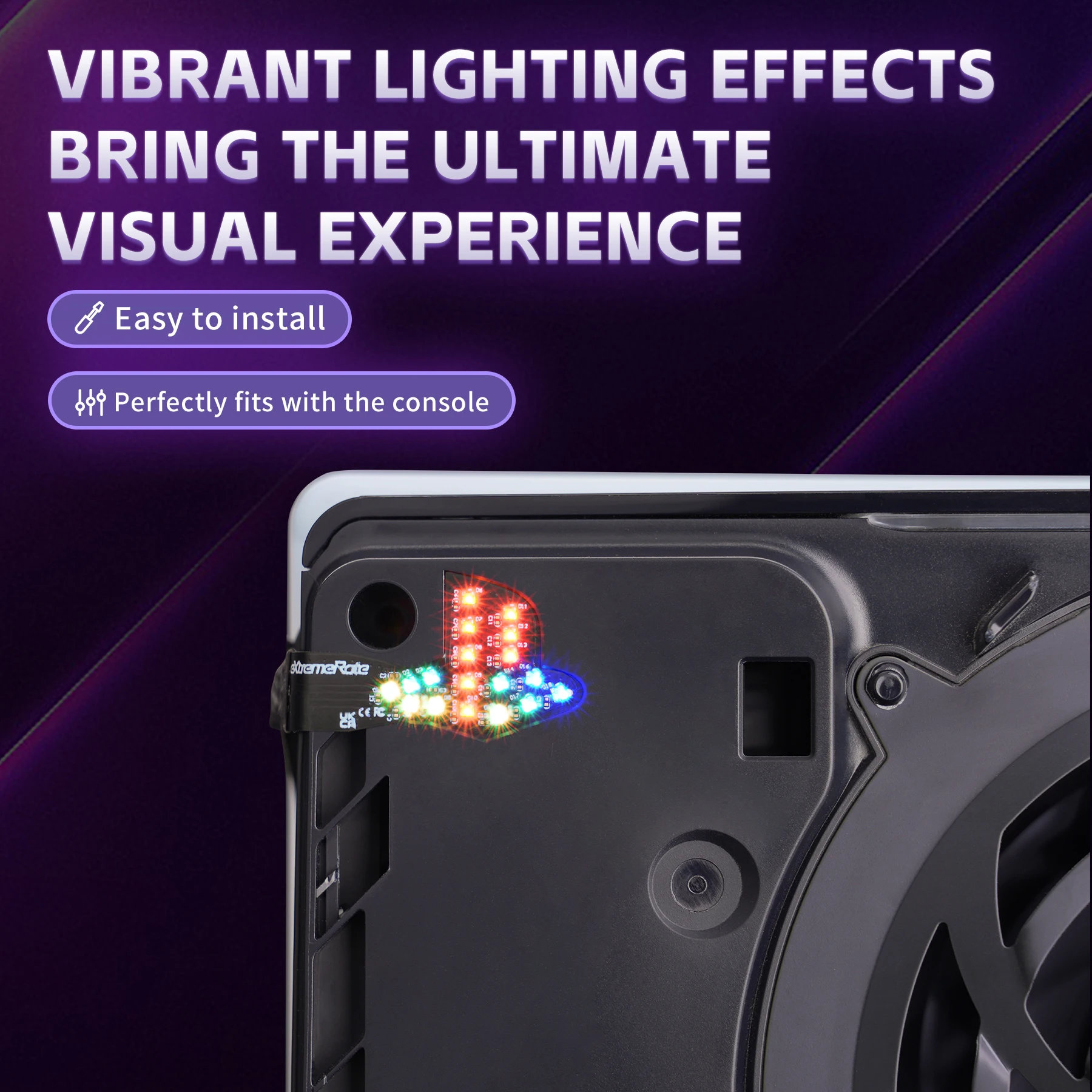 Extremerate для консоли ps5 slim/pro rgb rainbow - Фотография_4