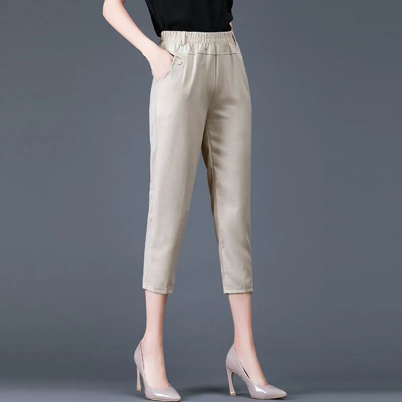 Корейские повседневные капри для женщин - Фотография_5