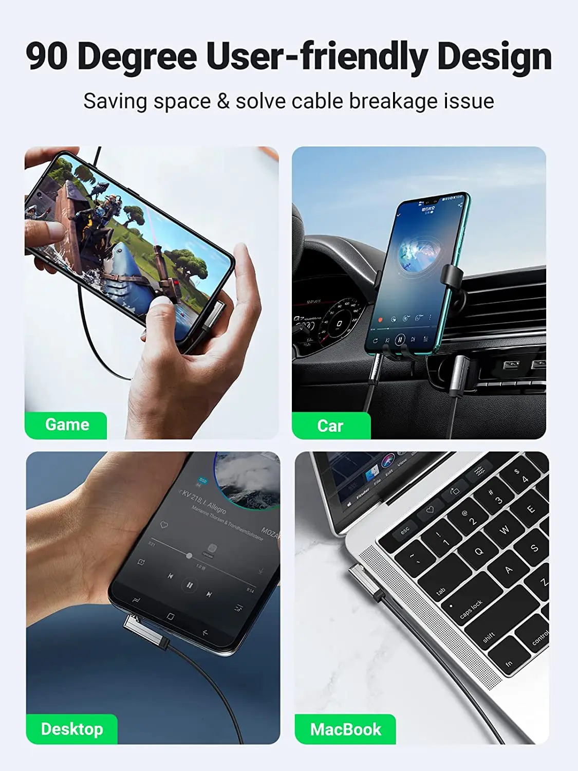 Ugreen aux-кабель автомобильный разъем 3 - Фотография_2