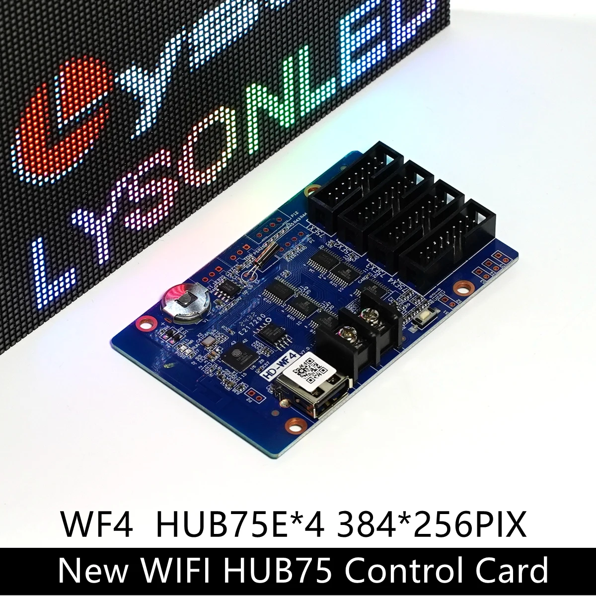 Huidu hd-wf4 wifi hub75 порты светодиодный