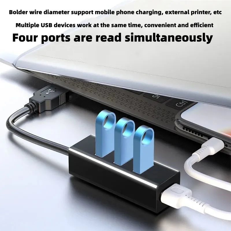 Портативный 4-портовый концентратор usb 3.0 - Фотография_4