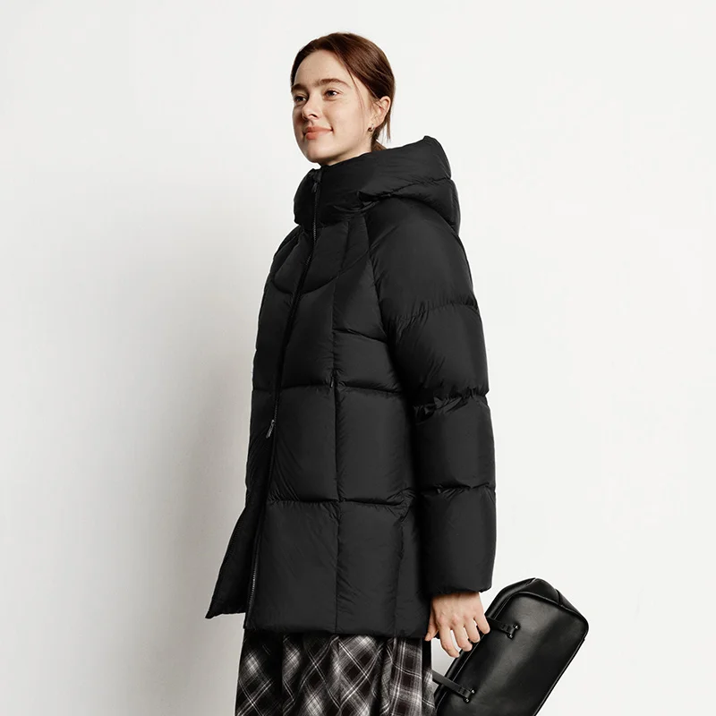 Женский зимний пуховик semir средней длины - Фотография_5