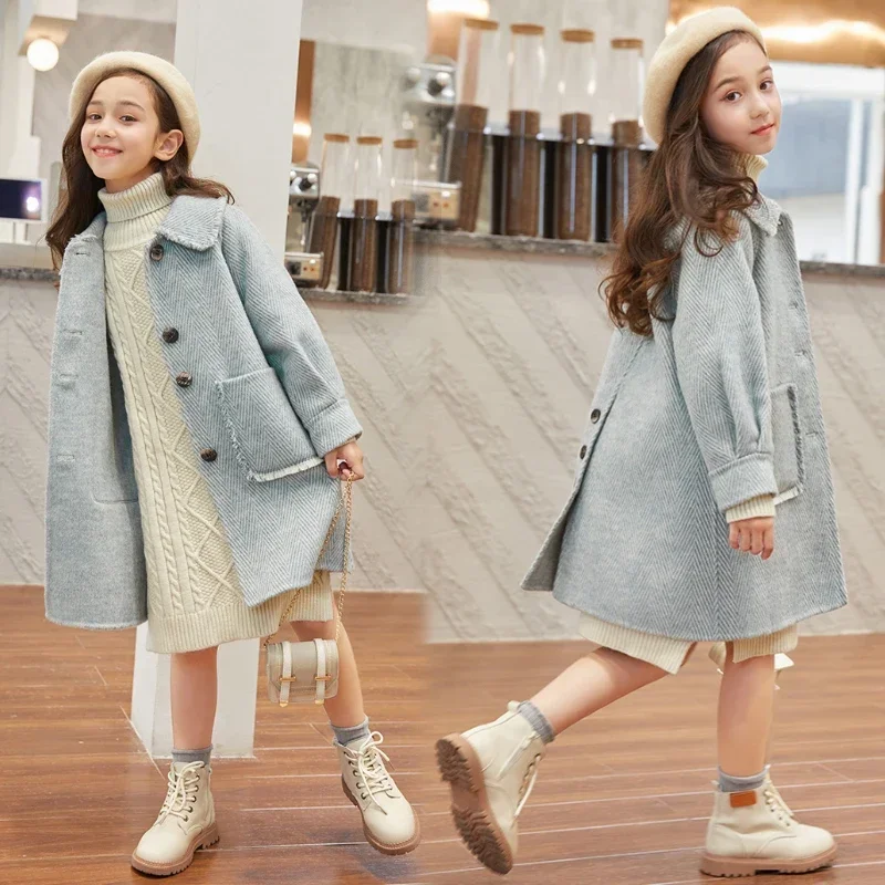 Длинная куртка для девочек 3-14 лет - Фотография_3