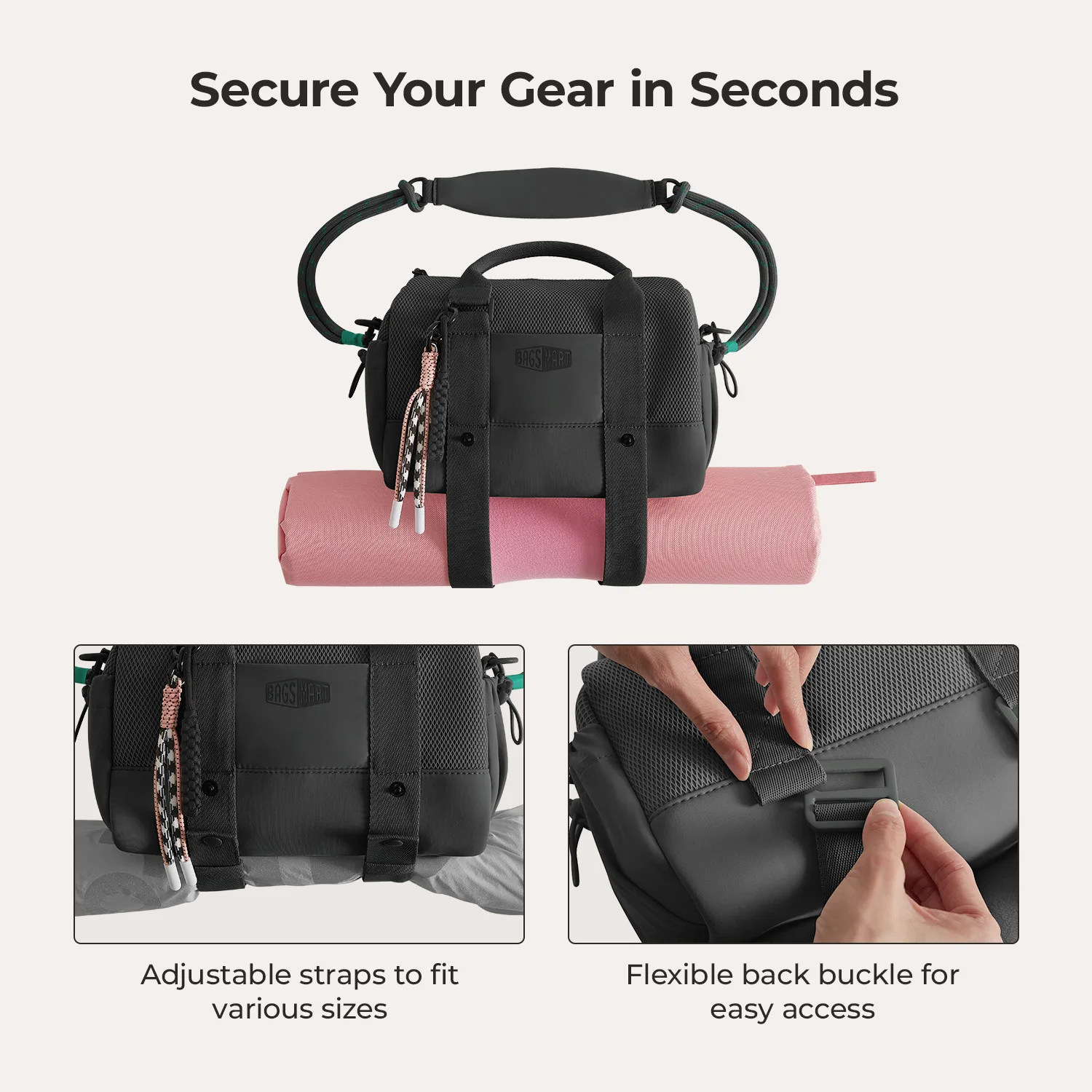 Bagsmart бостонская сумка для женщин - Фотография_5